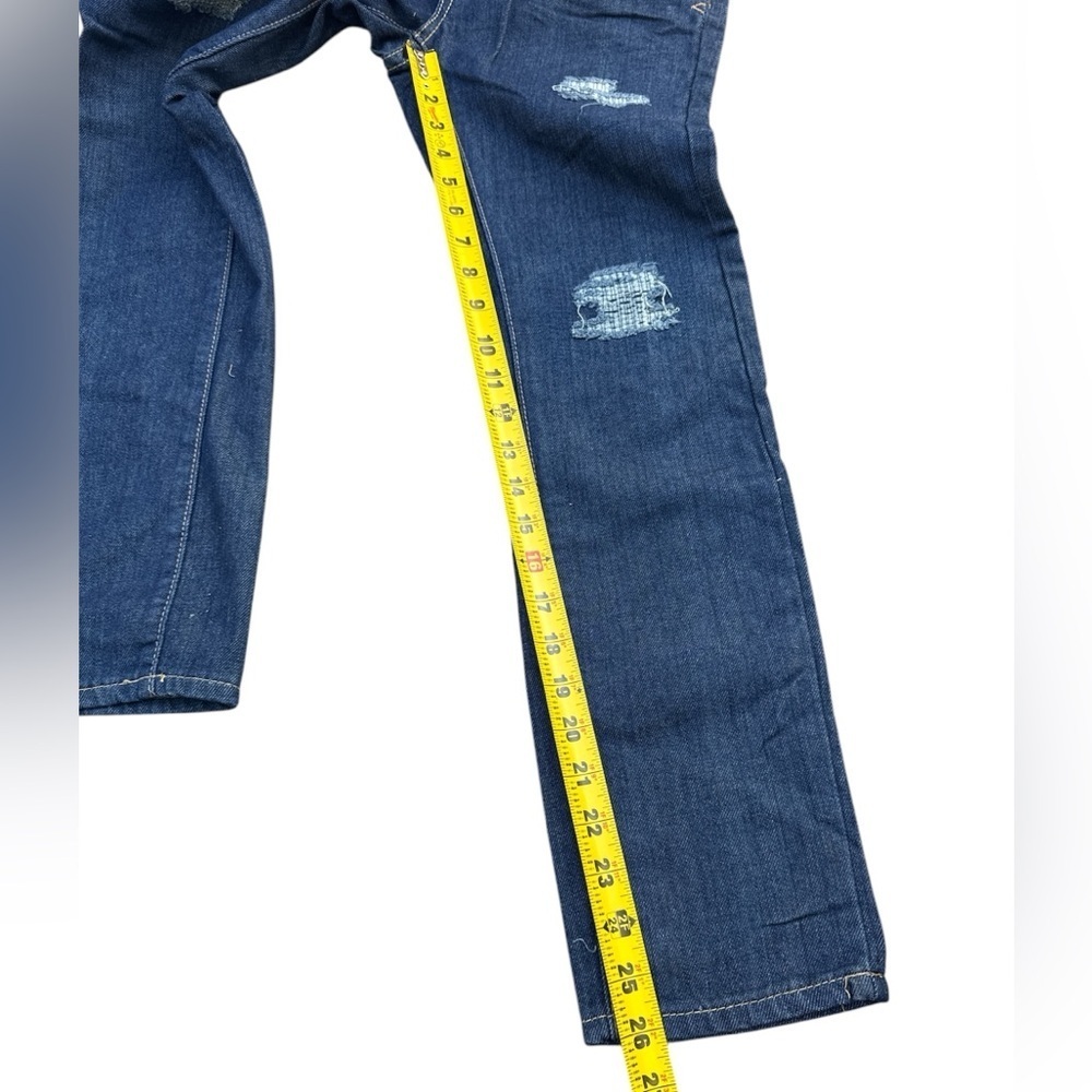 Lucky Brand Jeans Girls 12 High Waist Billy Straight Stretch Denim Distressed - Picture 9 of 9